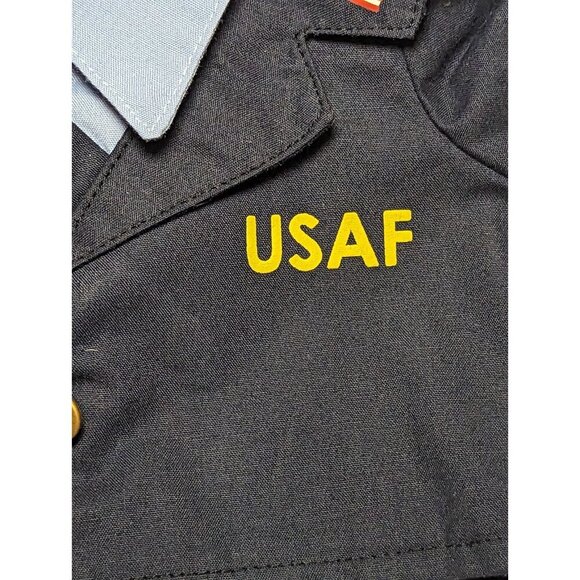 Build A Bear US Air Force Military Uniform Top Piece Outfit Blue - Picture 2 of 11